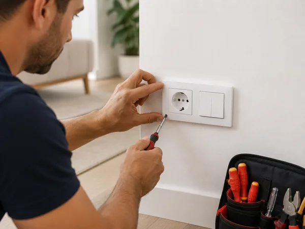 Tomadas e interruptores — Eletricidade ao domicílio